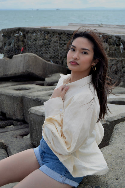 Wilson Button Down in Cream