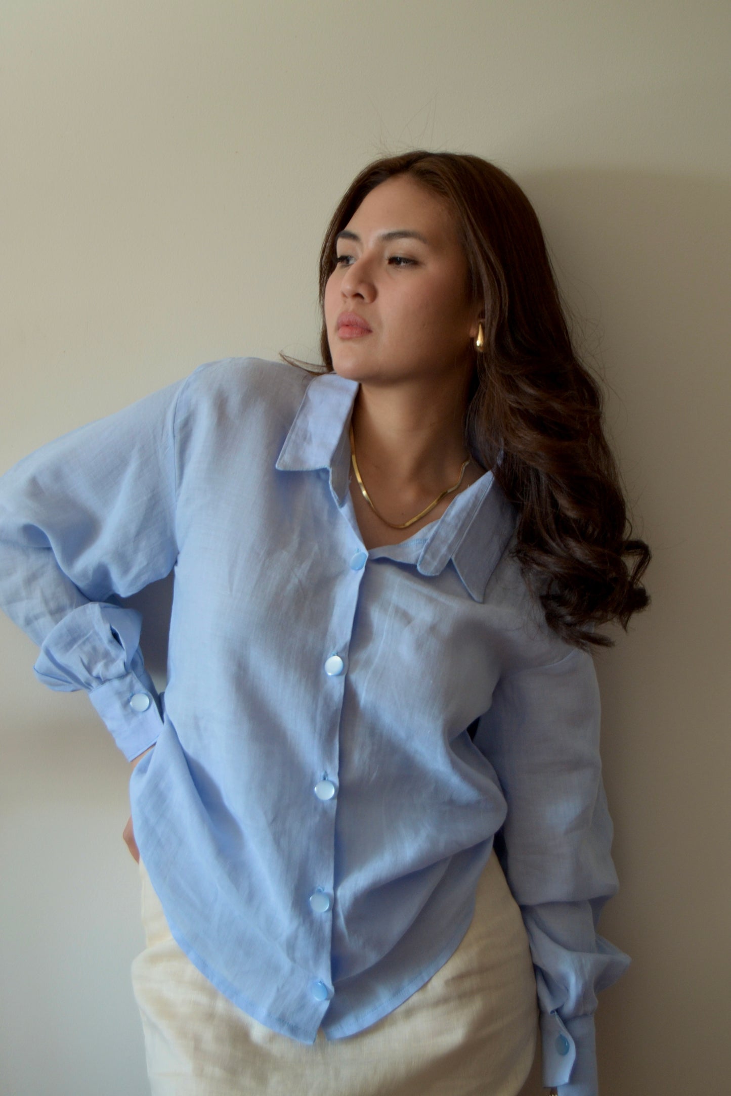 Wilson Button Down in Blue