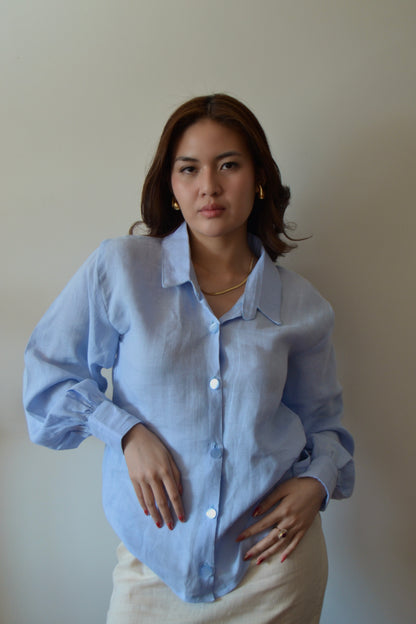 Wilson Button Down in Blue